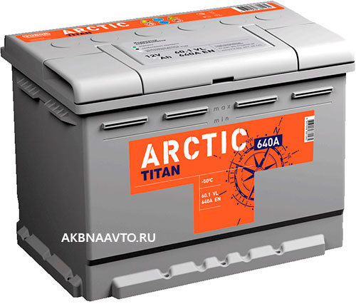Аккумулятор автомобильный Титан Arctic Silver 6СТ-100 п.п.