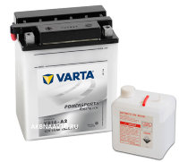 Аккумулятор для мотоцикла VARTA Funstart Freshpack Варта YB14-A2