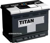 Аккумулятор автомобильный Титан Standart  6СТ-55 о.п.