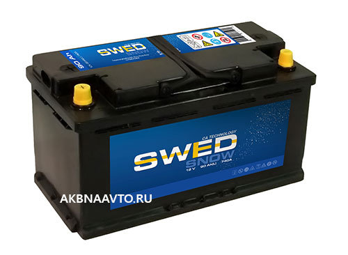 Аккумулятор автомобильный SWED snow 6СТ-100Аз  обр.