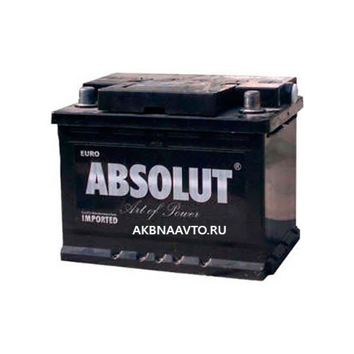 Аккумулятор автомобильный ABSOLUT 55 a/h обратная Абсолют
