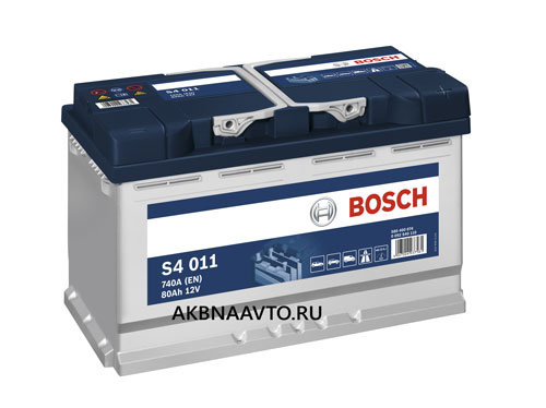 Аккумулятор автомобильный BOSCH Silver S4 74 А/ч. п.п.   0092S40090