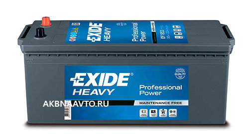 Аккумулятор грузовой EXIDE HEAVY Professional Power EF2353 6СТ-235 235 А/ч