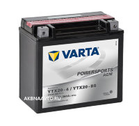 Аккумулятор для мотоцикла VARTA Funstart AGM Варта YTX20-4 YTX20-BS