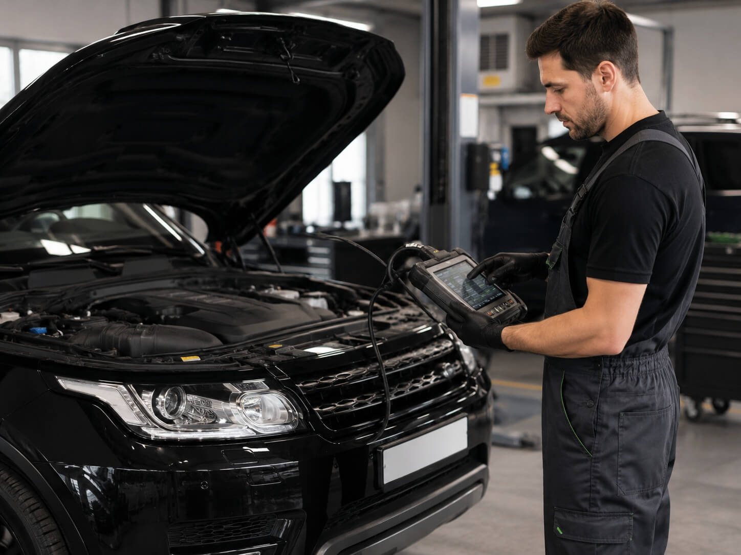 Компьютерная диагностика Land Rover в сервисе