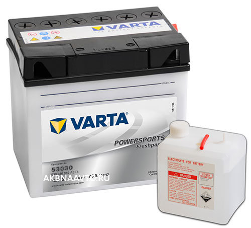 Аккумулятор для мотоцикла VARTA Funstart Freshpack Варта 53030