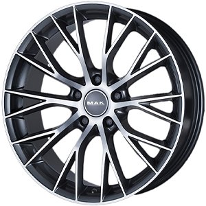 Диск литой 8x18 5x114.3 ET45.0 D70.1 Rial Quinto