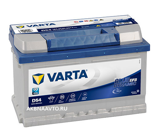 Аккумулятор автомобильный VARTA Start-Stop EFB 565500065 65 А/ч оп D54