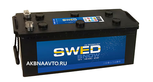 Аккумулятор грузовой  SWED snow 6СТ-140Аз