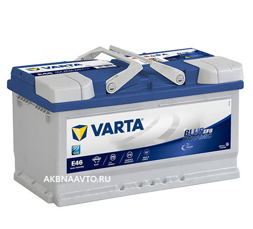 Аккумулятор автомобильный VARTA Start-Stop EFB 575500073 75 А/ч оп E46