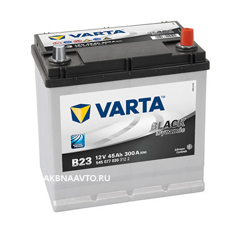 Аккумулятор автомобильный VARTA Black D 45 о.п.  B23
